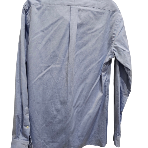 Ralph Lauren 17/43 Mens Blue Oxford Dress Shirt Large - Picture 4 of 7